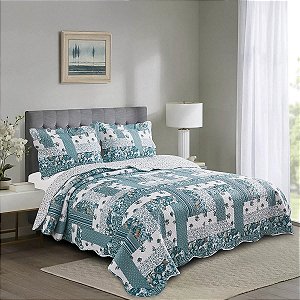 KIT COLCHA CAM EVOL PATCHWORK SOLTEIRO SPIRAL